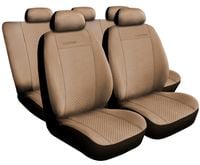 Pokrowce z alcantary na fotele PRESTIGE Beżowe do SEAT TOLEDO