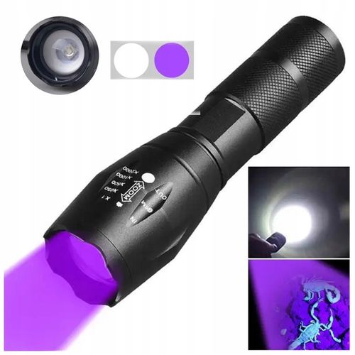 MOCNA LATARKA LED ZOOM + UV DO BURSZTYNÓW na Arena.pl