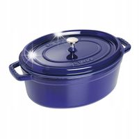 Staub La Cocotte Garnek żeliwny owalny 5.5 ltr, niebieski