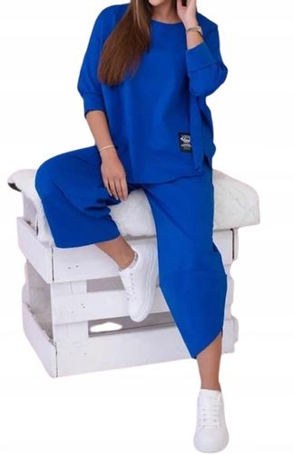 KOMPLET luźny ciemny niebieski na Arena.pl