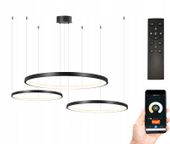 Lampa SILVA EX 40/60/80 pilot okręgi ring żyrandol LED Tuya App Wobako