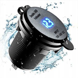 ŁADOWARKA SAMOCHODOWA 2xUSB QC3.0 WOLTOMIERZ DOTYK na Arena.pl