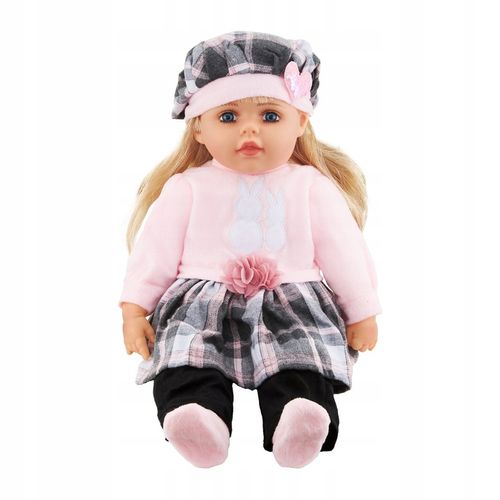 Lalka bobas jak żywa duża 56cm miękka interaktywna mówi śpiewa 2języki uczy na Arena.pl