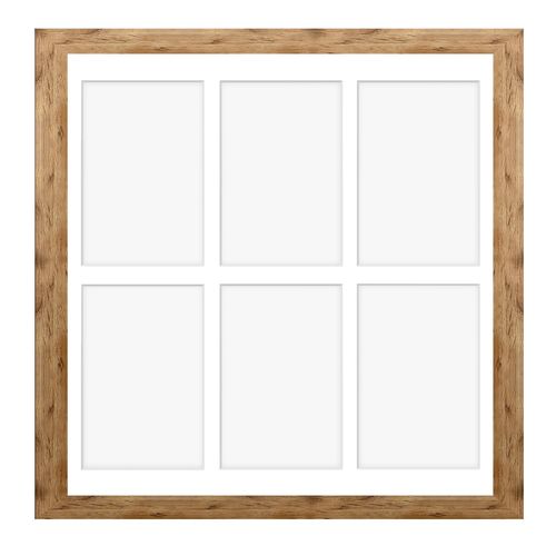 Ramka na 6 zdjęć Hekla 40x40x6 MDF galeria naturalny 1szt. na Arena.pl