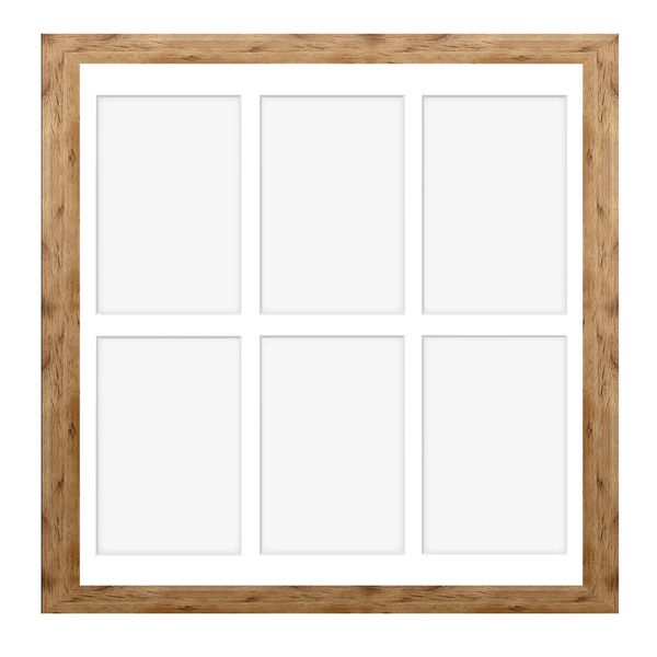 Ramka na 6 zdjęć Hekla 40x40x6 MDF galeria naturalny 1szt. zdjęcie 6
