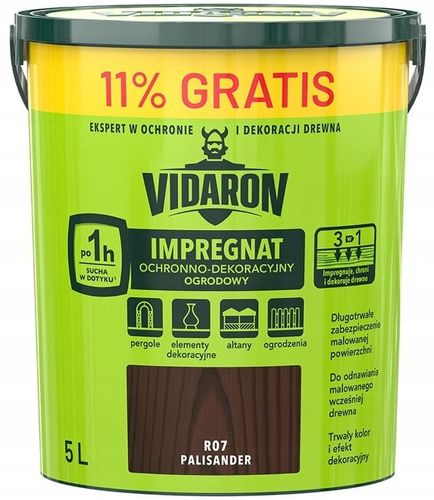 VIDARON Impregnat R07 palisander 5L na Arena.pl