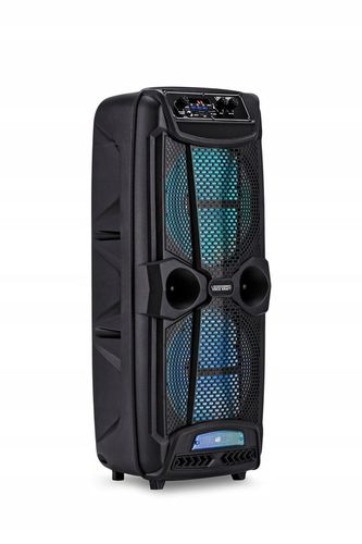 MOCNA KOLUMNA GŁOŚNIKOWA 600W PRZENOŚNA BLUETOOTH USB SD + MIKROFON na Arena.pl