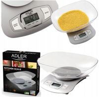 Waga Kuchenna Do 5Kg Tara Lcd Misa Adler Ad3137 S