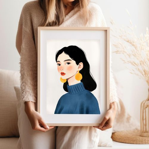 Plakat ilustracja portret golf 70x100 cm na Arena.pl