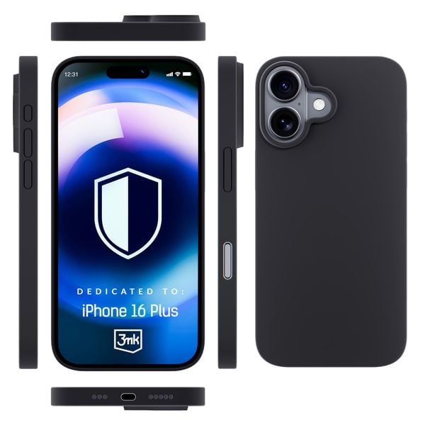Apple iPhone 16 Plus - 3mk Hardy Silicone MagCase Graphite zdjęcie 2