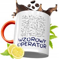 Kubek Pomarańczowy Dla Operatora Prezent Z Nadrukiem Ze Zdjęciem