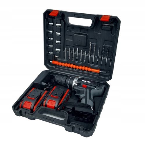HILDA WIERTARKO WKRĘTARKA AKUMULATOROWA 800 W 21V 2X AKU UDAROWA + BITY na Arena.pl