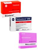 Zestaw na masę i siłę mięśni Testosteron Winstrol = Sterydy Naklejka