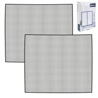 Moskitiera siatka na okno okienna owady komary 2 sztuki czarna 130x150 cm