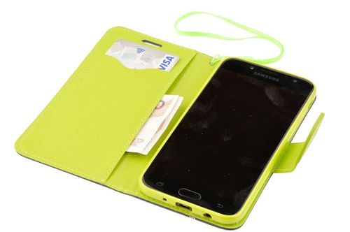 Etui Portfel Fancy Case do SAMSUNG GALAXY J5 2017 J530 niebieski na Arena.pl