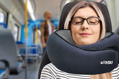 PODRÓŻNA PODUSZKA POD SZYJE KARK WYGODNA DO SPANIA W SAMOLOCIE AUTOKARZE na Arena.pl