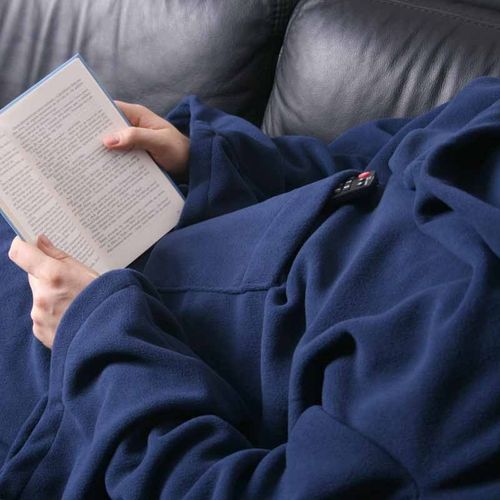 Kocyko-szlafrok - Granatowy na Arena.pl