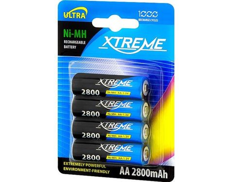 4 SZT AKUMULATOR XTREME Ni-MH AA R6 1.2V 2800mAh na Arena.pl