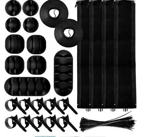 Opaski do kabli organizer zaciski rzep zestaw na Arena.pl