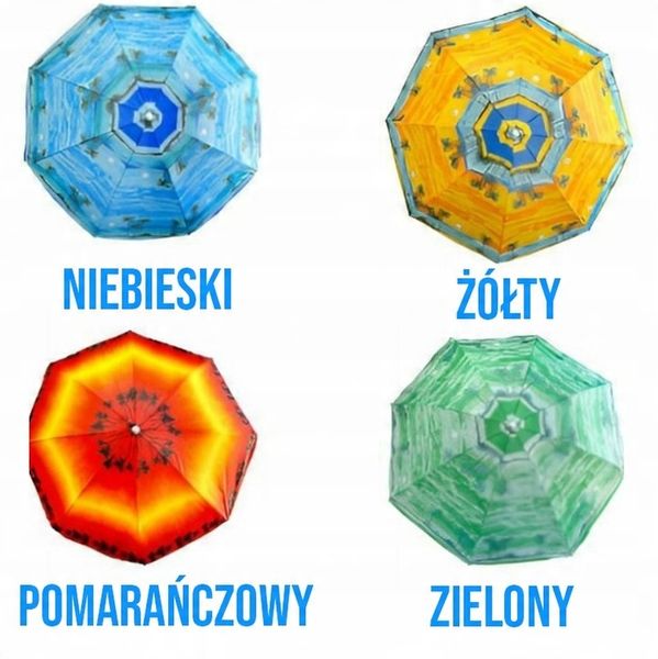 PARASOL OGRODOWY DUŻY PLAŻOWY BALKONOWY SKŁADANY ŁAMANY 180CM XXL MOCNY zdjęcie 8
