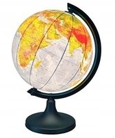 DUŻY GLOBUS PODŚWIETLANY LED WŁĄCZNIK DOTYK 250MM