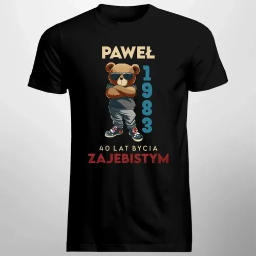 KOSZULKA PREZENT NA KAŻDE 1-99 URODZINY IMIĘ ROK na Arena.pl