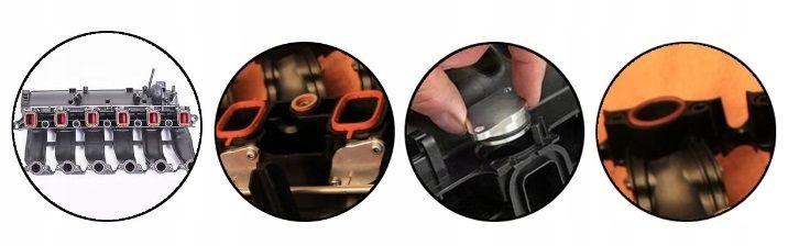 ZAŚLEPKI KOLEKTORA BMW E60 E46 E90 E71 X5 X6 M57 zdjęcie 7