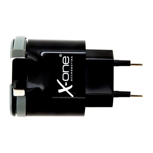 Ładowarka Ścienna Ref. 138161 2 x USB 2.1 Cable Lightning Czarny na Arena.pl