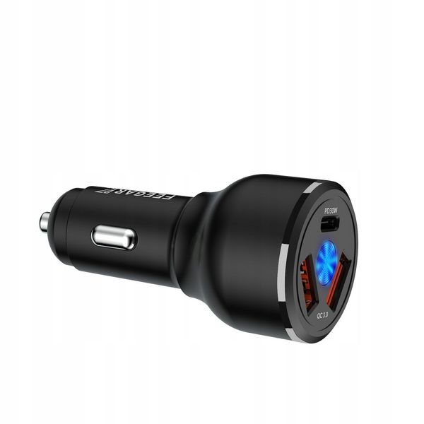 Feegar Ładowarka Samochodowa 3Xusb 9A Qc3.0 66W Pd zdjęcie 11