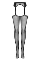 Garter Stockings S314 Czarne S/M/L Obsessive S/L