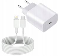 SZYBKA ŁADOWARKA DO IPHONE KOSTKA 20W + KABEL 2M / USB-C - IPHONE LIGHTING