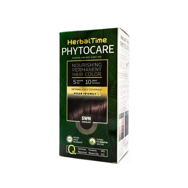 HERBAL TIME Phytocare Farba do włosów naturalna 5WN Chocolate zdjęcie 1