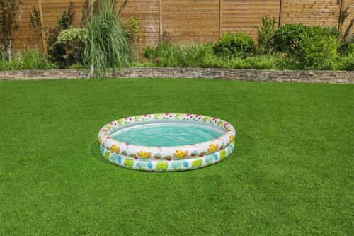 Dmuchany Basen 3W1 Dla Dzieci 122X20Cm Tropikalny Bestway + Kółko Do Pływan na Arena.pl