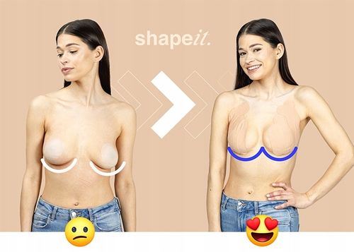 SHAPEIT. TAŚMA DO BIUSTU PODNOSZENIA BIUSTU TAPING PIERSI +INSTRUKCJA VIDEO na Arena.pl