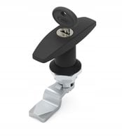 Zamek ćwierć obrotowy z uchwytem typ T na jeden klucz/ korpus 18,5mm