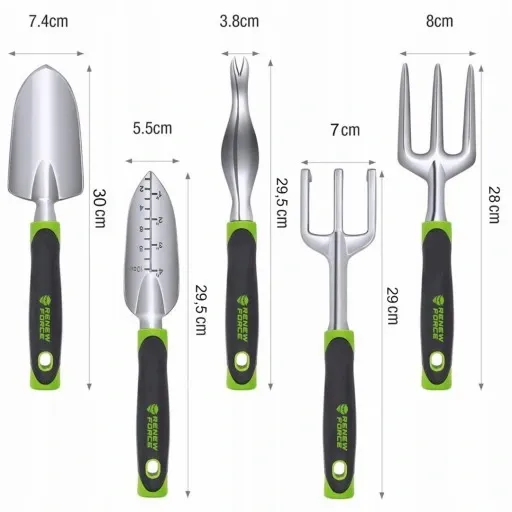 ZESTAW 5 SZTUK NARZĘDZIA DO OGRODU KOMPLET OGRODNIKA zdjęcie 6