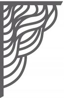 4. AŻUR NAROŻNY nowoczesna ozdoba firan okna DUŻA