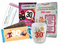 GOTOWY ZESTAW UPOMINKÓW URODZINOWYCH PREZENT NA 30 URODZINY DLA KOBIETY ONA