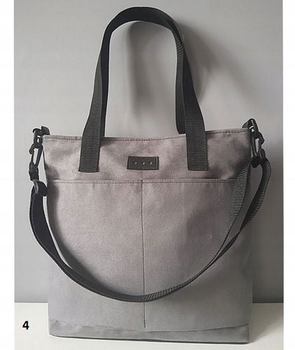 B.D Torebka damska zamszowa shopperka z kieszenią kolory z paskiem na Arena.pl