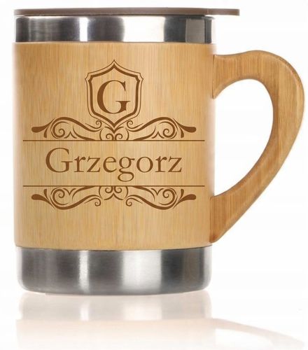 Bambusowy kubek termiczny 300 ml | Kol na Arena.pl