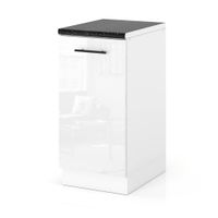 Szafka Kuchenna Stojąca Z Blatem Modułowa 40cm Spremium Biały Połysk