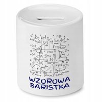 Dla Baristy Prezent Skarbonka Wzorowa Baristka Z Nadrukiem Ze Zdjęciem