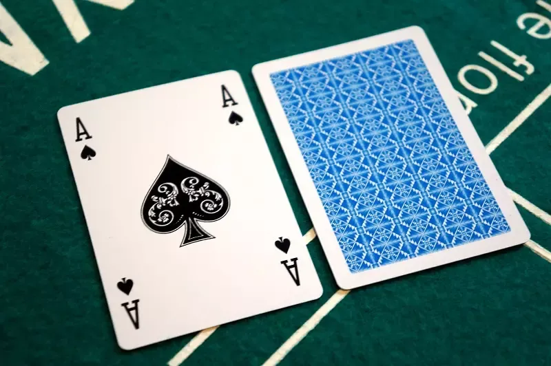 2 x KARTY DO GRY 100% PLASTIK POKER BRYDŻ + ETUI zdjęcie 4