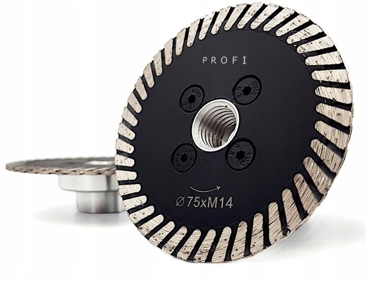 TARCZA DIAMENTOWA DO PODCINANIA GRESU PŁYTEK 75 mm PROFI XBLACK zdjęcie 2