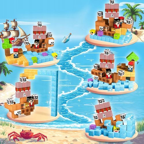 KLOCKI MAGNETYCZNE SZEŚCIANY DLA DZIECI 100 KLOCKÓW MODUŁY EDUKACYJNE STEM na Arena.pl