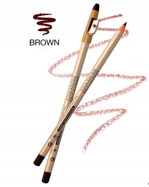 Eveline Eyeliner Pencil Z Temperówką Brown zdjęcie 2