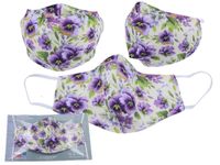 Maseczka ochronna - Bratki (CARMANI)