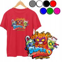 KOSZULKA DZIECIĘCA T-SHIRT Z NADRUKIEM - SUPER ZINGS WZORY - M 134-140