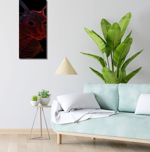 Obraz 30x70cm Cyfrowa Kocica na Arena.pl