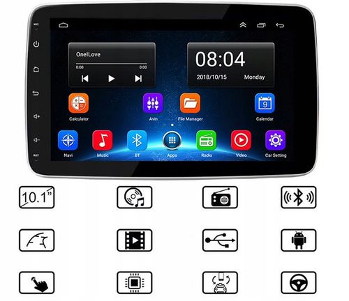 RADIO SAMOCHODOWE 1 DIN ANDROID 2+32GB+KAMERA AHD na Arena.pl